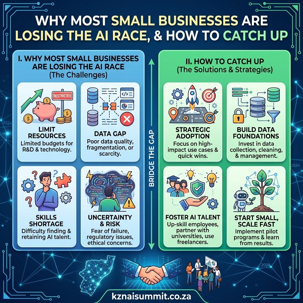 Infographic: why most small businesses are losing the AI race and how to catch up