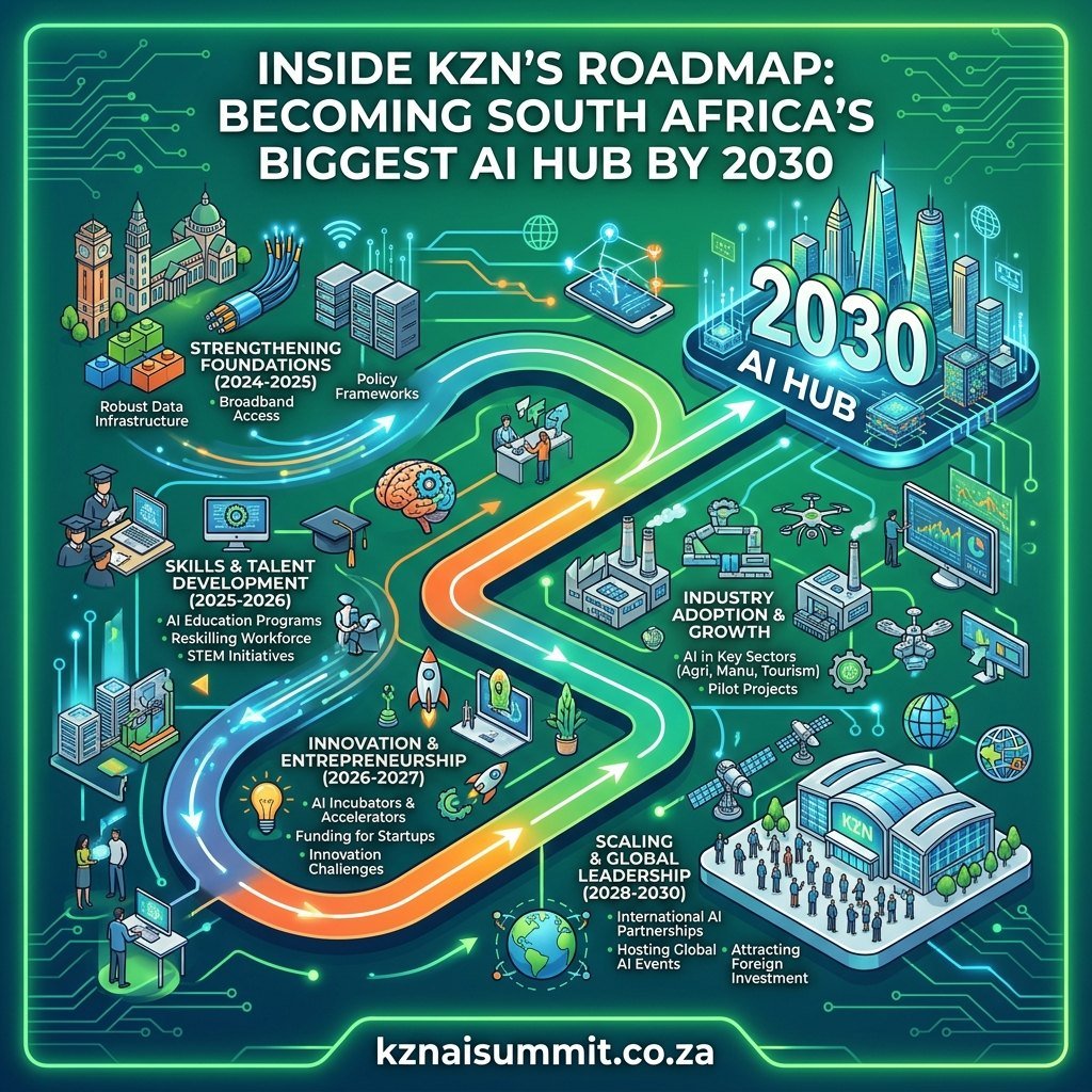 Infographic: KZN's roadmap to becoming South Africa's biggest AI hub by 2030
