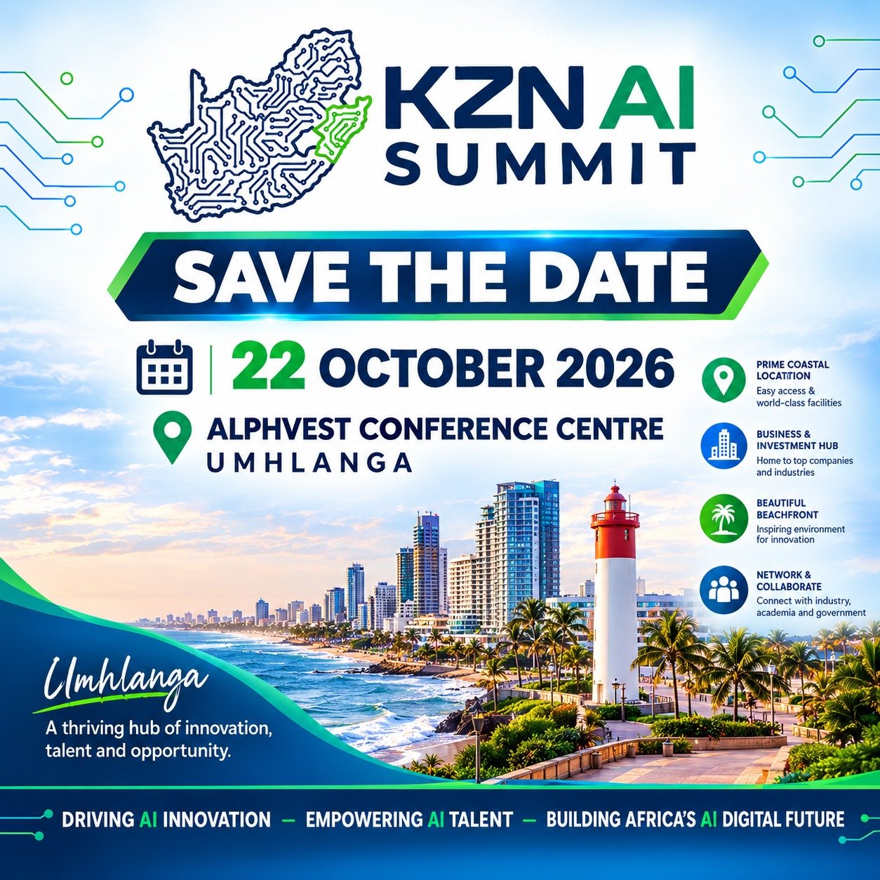 KZN AI Summit 2026 - Save the Date, 22 October 2026, AlphVest Conference Centre